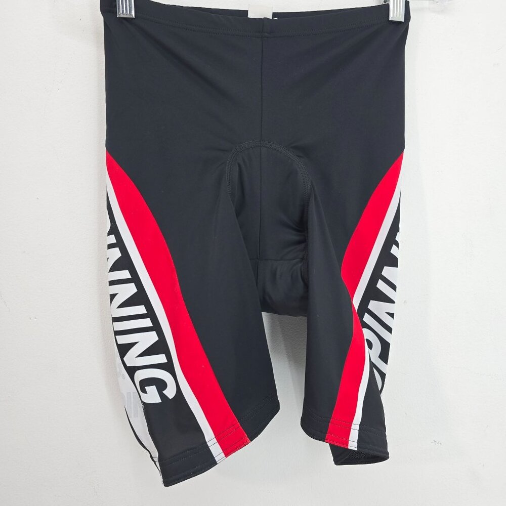 Mad Dog Made in Italy Black White Spinning/Cycling Shorts Men Size M